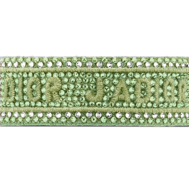 DIOR  green braided bracelet