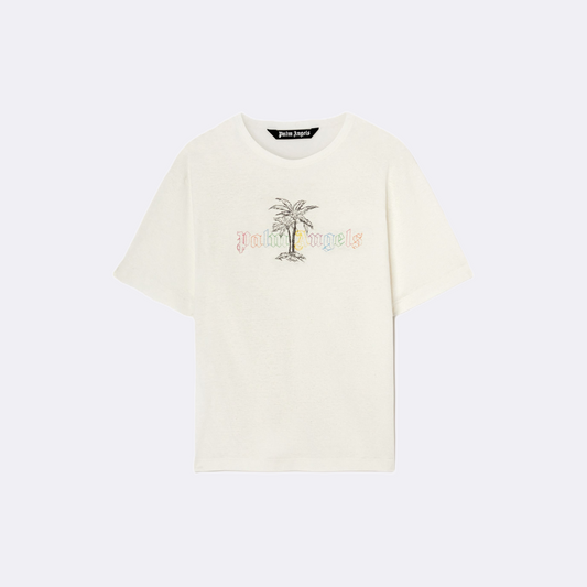 Palm Angels Linen Collar T-Shirt