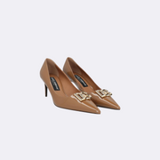 Dolce & Gabbana Plaque Pointed Toe Pumps