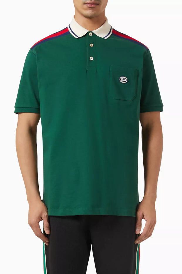 Gucci Patched Polo T-Shirt