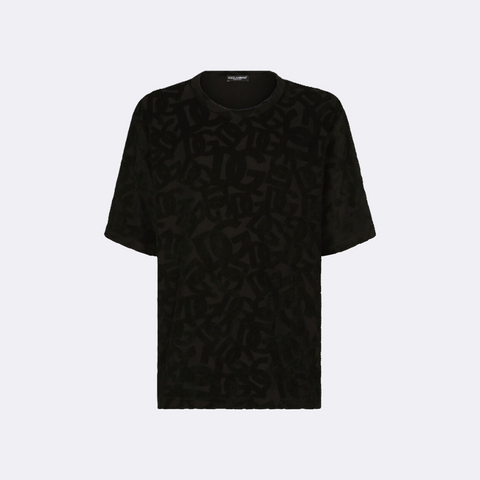 Dolce & Gabbana Black Cotton T-Shirt