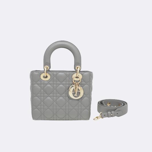 Mini Lady Dior Metallic Bag