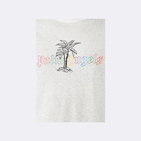 Palm Angels Linen Collar T-Shirt