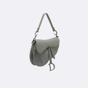 CHRISTIAN DIOR Saddle Grey Bag