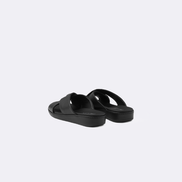 Prada Crisscross Leather Slippers