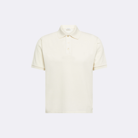 Saint Laurent Cotton-Blend Polo Shirt