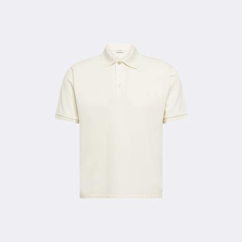 Saint Laurent Cotton-Blend Polo Shirt