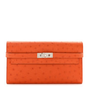 Hermes  Ostrich Kelly Longue Bags