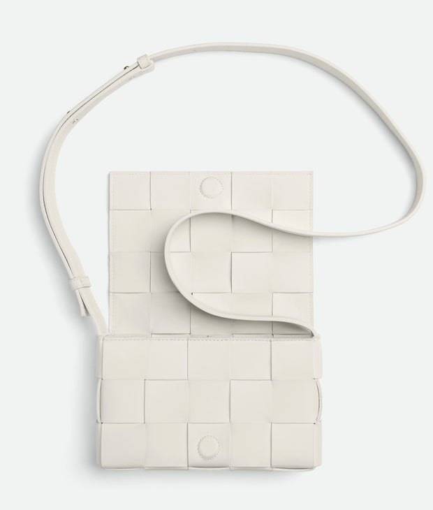 Bottega Vanetta Leather Intreccio Cross-Body Bag