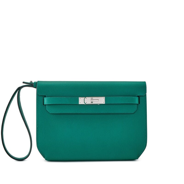 Hermès Vert Vertigo Epsom Kelly Depeches 25
