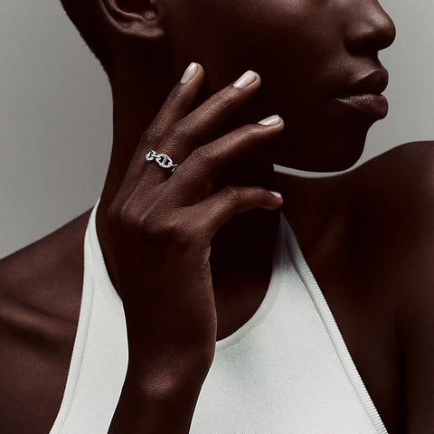 Hermes Chaine d'ancre Enchainee Ring